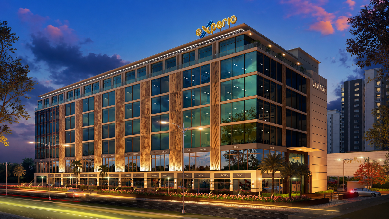 Experio commercial retail and office space Lucknow